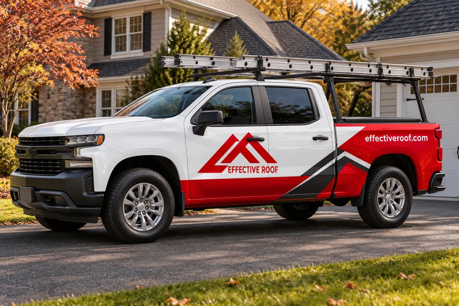 Effective Roof pickup vehicle branding concept