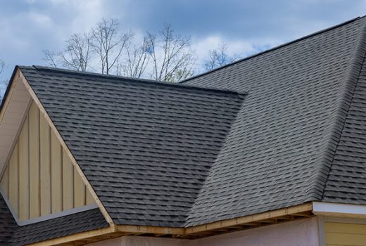 Modern residential roof showcasing durable materials and clean architectural design